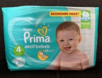پوشک پریما پمپرز ترک سایز 4 _ 40تایی 