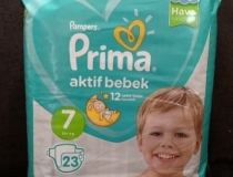 پوشک پریما پمپرز ترک سایز 7 - 23تایی 