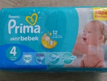 پوشک پریما ترک سایز 4+_52تایی 