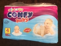 پوشک کانفی سایز 4  40تایی برای 8 تا 18 کیلوconfy baby
