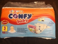 پوشک کانفی سایز 3 -46تایی  برای 8 تا 18 کیلوconfy baby