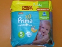 پوشک پریما ترک سوپر اونتاژ سایز 5،  66 تایی