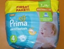 پوشک پریما ترک سوپر اونتاژ سایز 4،  74 تایی