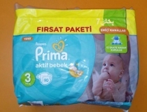 پوشک پریما ترک سوپر اونتاژ سایز 3،  90 تایی