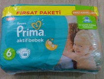 پوشک پریما ترک سوپر اونتاژ سایز 63،  48تایی