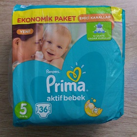 پوشک بچه پمپرز ترک سایز5 -34 تایی