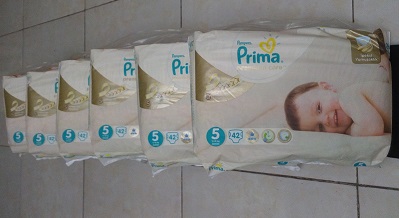 پریما لهستانی سایز 5 اونتاج تعداد زیاد 42 تایی 6 بسته پیک رایگان و اشانتیون
