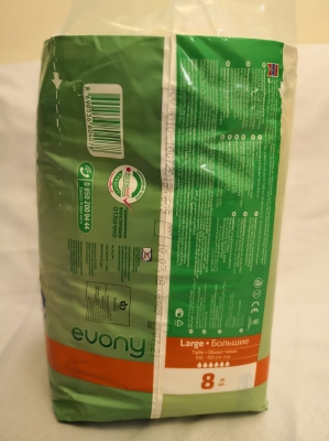 پوشک بزرگسال ایونی evony سایز لارج 8 تایی